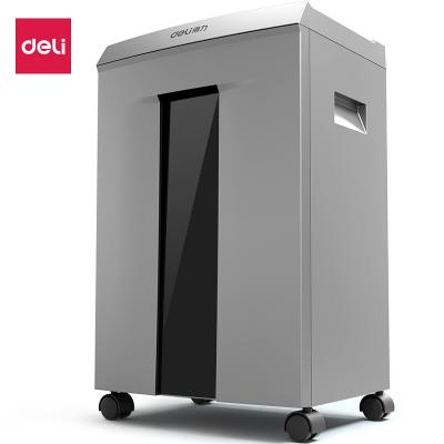 得力(deli)4级保密办公商用碎纸机（单次10张 20L 持续60分钟 可碎卡碎光盘）9958